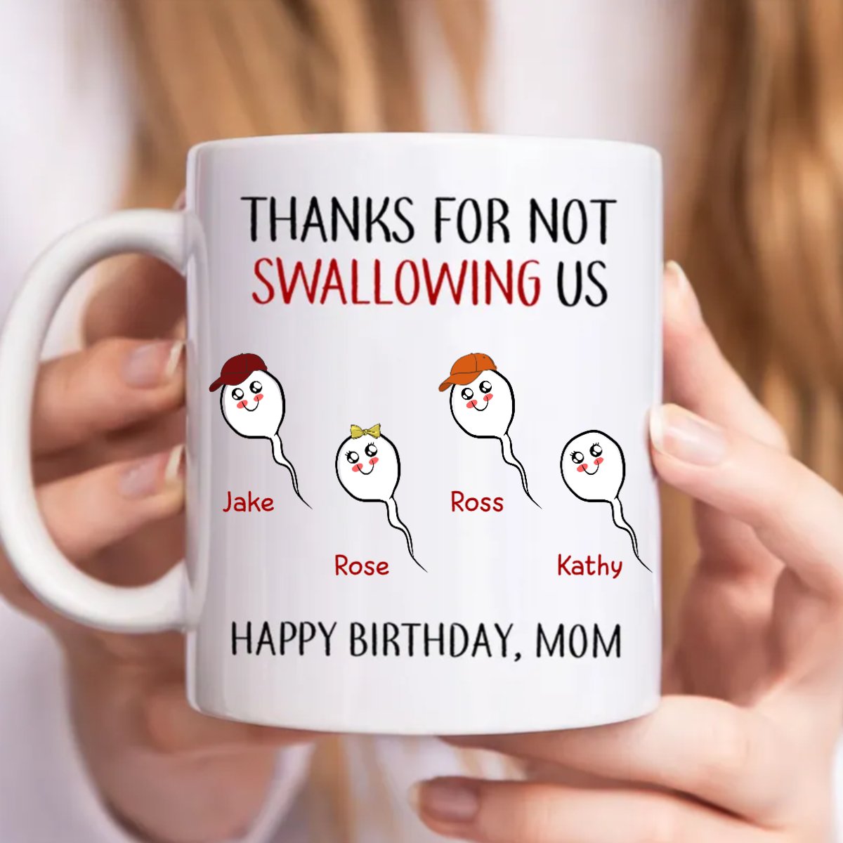 Thanks For Not Swallowing Us - Personalized Mug